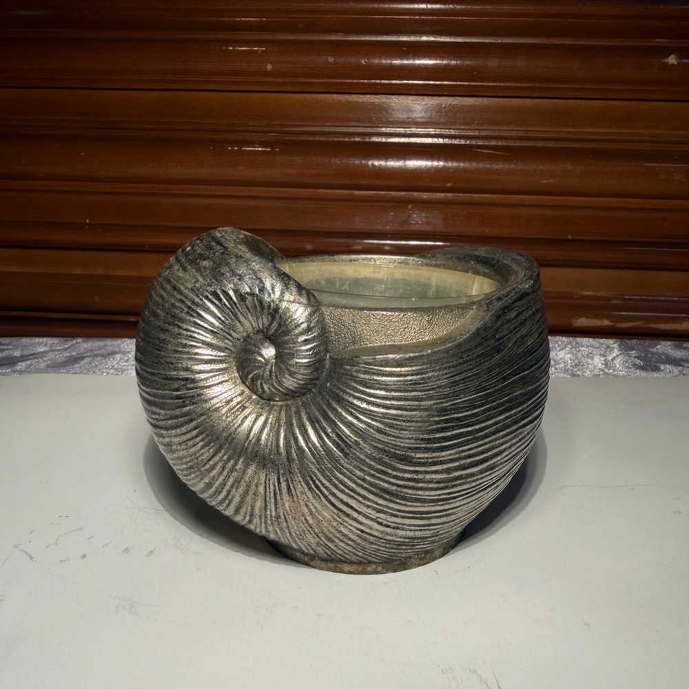 Vintage F.B. Roger’s Silver Plated Shell Candle Holder Made In Japan